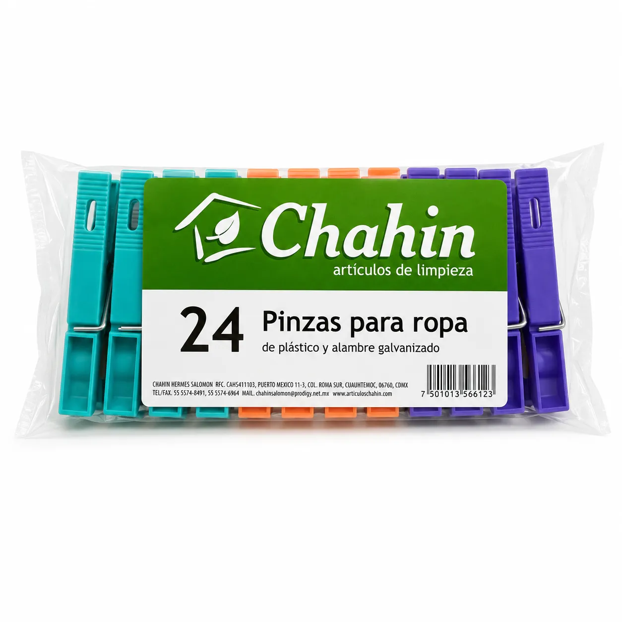 Pinzas grandes para ropa 24 pz