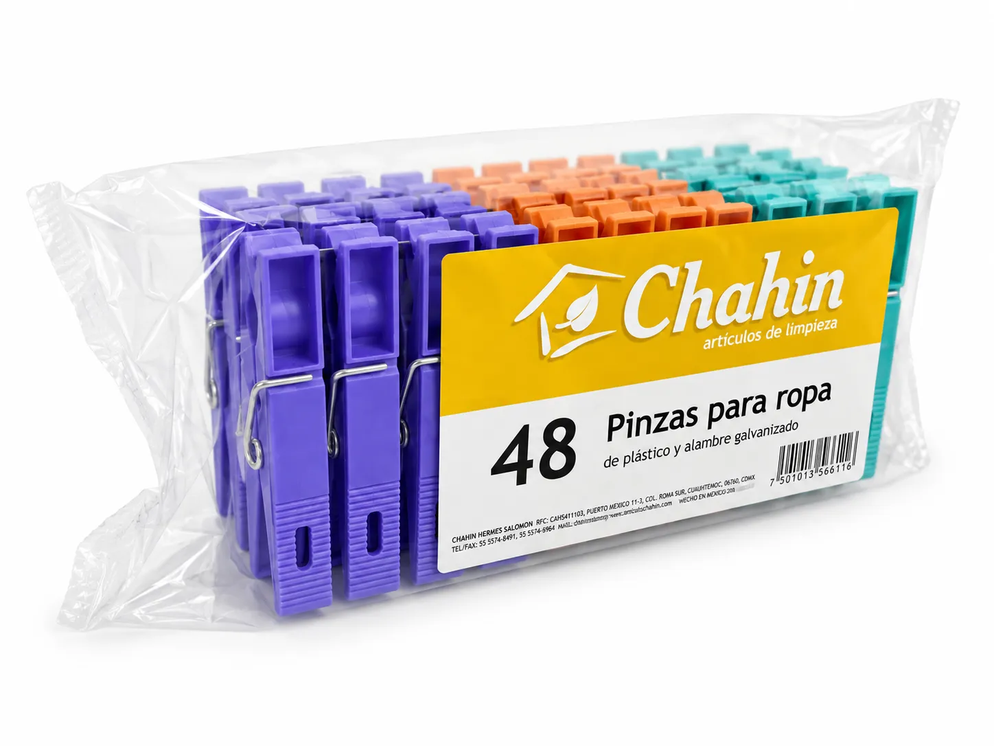 Pinzas grandes para ropa 48 pz